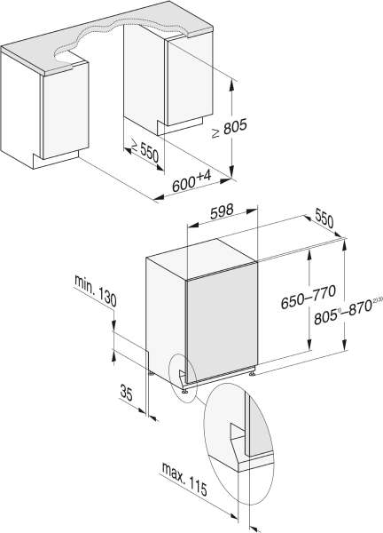 Miele G 7673 SCVi AutoDos E  Vollintegrierter Geschirrspüler mit automatischer Dosierung dank AutoDos mit integrierter PowerDisk.